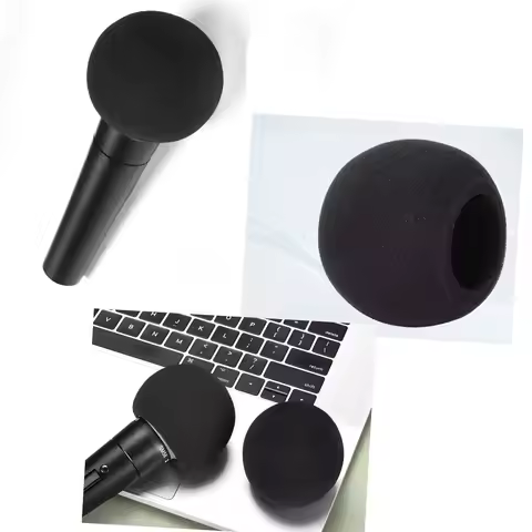 SM48 ​Microphone Dust Cover for Shure SM58/SM48 Microphone Windscreen Foam Cover Black