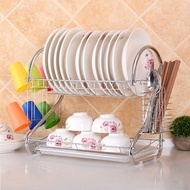 ORANGE Rak Piring 3 Susun - Rak Pengering Piring Dish Drainer - Rak Dapur Rak Piring Susun Minimalis