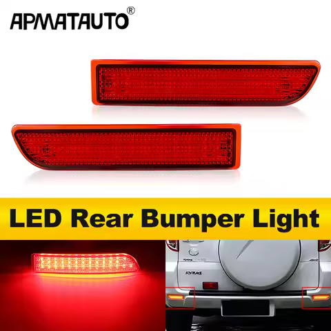 2Pcs 81910-13022 For Toyota Avensis Alphard Estima RAV4 Gaia PREVIA IPSUM LED Rear Bumper Reflector 