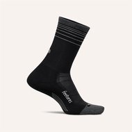 FEETURES Elite Light Cushion Mini Crew Socks - Black