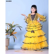 {LE}AS 8003 New Attractive Baby Girls Lehenga Choli with Crop Top & Jacket
