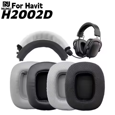 Replacement Mesh Ear Pads / Zipper head beam protective cover For Havit H2002D Headphone Soft Memory