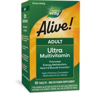 Alive! Adult Ultra Multivitamin, Promotes Energy Metabolism, Heart & Muscle Function*, with B-Vitami