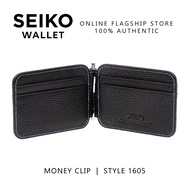 Seiko Wallet Genuine Leather Money Cash Clip 1605