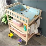 AVAIABLE FOR FAST SHIPPING 3 Shelves Nursery Changing Table Wooden diaper changer Baby Dressing Rack
