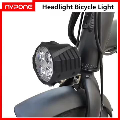 Mountain bike Horn Headlight Bicycle Light for Waterproof IPX4 E-Bike 12V 24V 36V 48V Electric explo