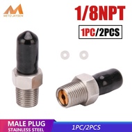 8MM 1/8NPT 1/8BSPP M10x1 Male Plug with Valve PCP Stainless Steel Quick Coupler for Car Bike Motorcycle Air Pump pcp fittings coupler adaptor pcp quick coupler filling adaptor plug fittings