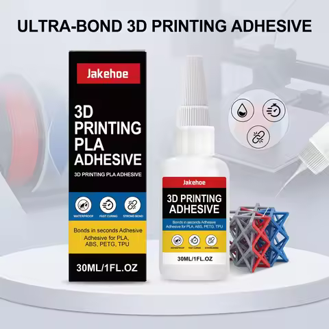 3D Printing Assembly Glue Low Odor Easy Apply Strong Bond Multi Material PLA ABS PETG Resin Model Cr