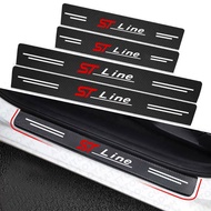Car Sill pedal Rear Bumper Protection Stickers for Ford ST-line focus 2 3 Mondeo Ecosport Kuga Mk4 F