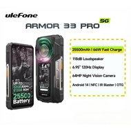 【Official shop】Ulefone Armor 33 Pro 5G Rugged Phone 25500 mAh 512GB ROM 120Hz 6.59”3.4" Rear Screen 