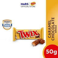 [Buy 5 Free 2] Twix Caramel Chocolate Single 50g Chocolate (Exp:19 Nov 2025)