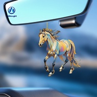 Equestrian Holiday Souvenir Equestrian Christmas Decoration Cute Pony Car Rearview Mirror Charm Keyc