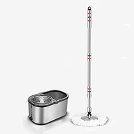 360 Degree Rotating Household Mop Bucket Rotating Water Free Hand Wash Wet and Dry Dual-use Automatic Mop Lazy Mop Dry Anniversary