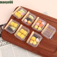 MAOYE Mini Fast Food Box Keychain, Plastic Fast Food Box Simulation Fast Food Box Keychain, Fashiona