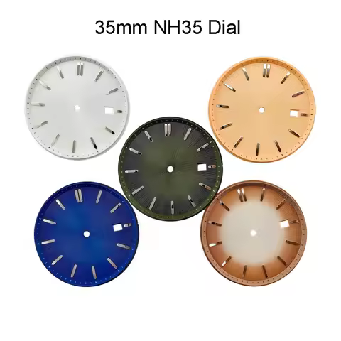35mm NH35 S Logo Dial PRESAGE Olive Green Blue Yellow Dial for NH35 Movement SPB467J1/SPB465J1/SRPF4