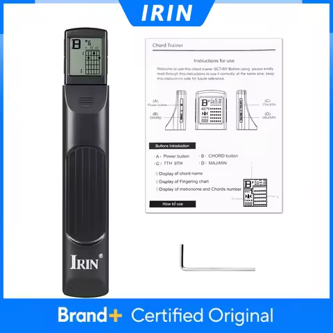 IRIN 6 Strings Guitar Chord Trainer Pocket Guitar Practice Tool 6 Frets Guitar Finger Trainer for Gu