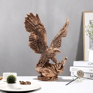 Ornament Imitation Copper Resin Vintage Eagle Spreading Wings Entrance Animal Office Decoration Craf