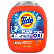 Tide Pods with Ultra Oxi Laundry Detergent Pods, 104 Count made in USA