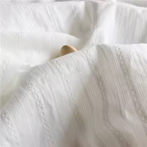 0.5m/1m/2m/3m Soft Fresh Pure Cotton Jacquard Fabric For Women's Clothing, Shirts, Pajamas, Children