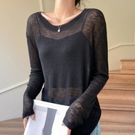 Oversized Sunscreen Shirt - Thin Breathable Long Sleeve Aircon Blouse
