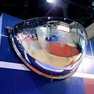 Fonowx Half Dome Mirror Half Convex Mirror Accessories 180 Degree Viewing Angle for Shop