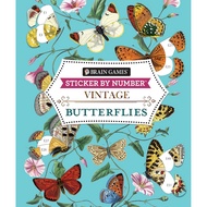 Brain Games-Straw by Number-Vintage: Butterflies/Publications International Ltd [Sanmin Online Books