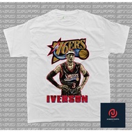 NBA - Allen iverson T-Shirt - Shirt - Basketball Shirt - Cotton Combed 24s