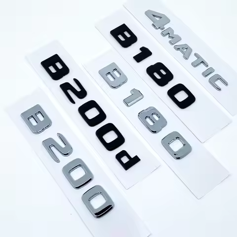 3D Letters B180 B200 B220 B250 B260 B200d 4Matic ABS Emblem for Benz B W246 W247 W242 Car Trunk Rear
