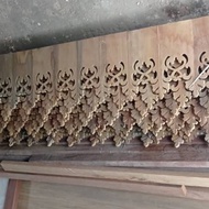 Kayu Fascia Papan Manis Kerawang ~ Keping2an Menegak ~ [ Kayu Balau / Resak ]