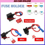 Fuse Tap Adaptor Fuse Holder No Modified Fuse Box Car Fuse Motorcycle Lorry Add Circuit TAP Fius Ker