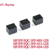 10Pcs/1pc HF3FF 10A Relay JQC-3FF-005-1ZS JQC-3FF-012-1ZS JQC-3FF-024-1ZS 551 DC 5V 9V 12V 24V 5Pin 