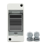 HT-2 IP65 Waterproof Distribution Breaker Box Panel Installation 2 WAY PC Outdoor Electrical MCB Sol