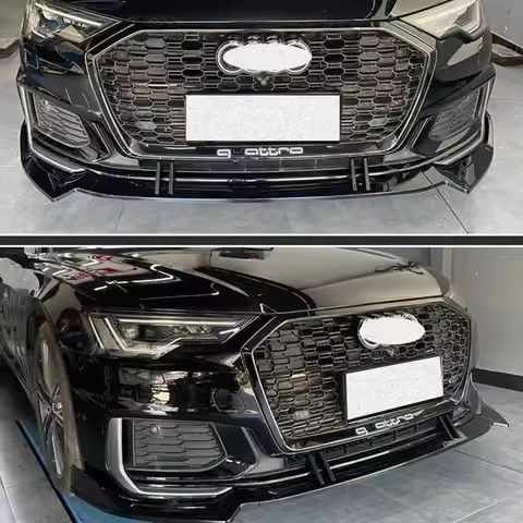 For 2019-20224 Year Audi A6 S6 C8 Sedan Front Bumper Diffuser Lip Splitter Spoiler Accessories Body 