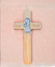 Wooden Cross: Christian Wooden cross - Wood wall cross/ Standing cross/ Prayer cross/ Kid Cross
