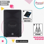 Paket Minimalis (Yamaha DBR 10 +Mixer Yamaha MG10XU + Stand Speaker)