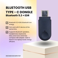 Bluetooth 5.3 Type C USB C Bluetooth 5.3 EDR Dongle USB C USB C Bluetooth Network Adapter & Dongle