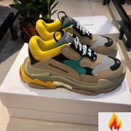 Balenciaga Triple S Sneakers, Yellow Blue 1: 1-JN9cs