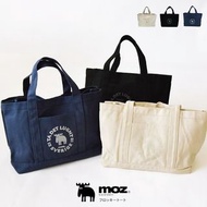 日本 Moz Sweden 純色帆布 橫型 手挽袋