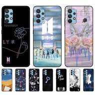 Case For Samsung Galaxy A32 A52 A72 4G 5G A52S 5G A41 Case back Cover Bag Soft Silicon Phone Case black tpu case BTS FAKE LOVE YOURSELF