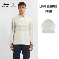 【DWYANE WADE】LI-NING Wade Lifestyle Men Long Sleeve Polo APLV519 Legit Official Store