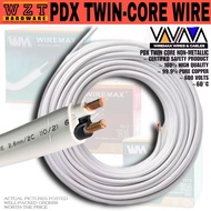 PER 20m-30m PDX TWIN CORE NON-METALLIC WIRE 14/2 - 12/2 - 10/2  ORIGINAL WIREMAX 99.99% PURE COPPER