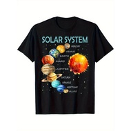 Solar System Planets, Science, Space Boys T-shirt High Stretch Cottagecore Regular Fit Summer Street