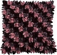 The HomeCentric Plum Shams, 3D Felt Purple, Wine &amp; Pink Origami Cushion Shams, Pack of 2, 60x60 cm (24"x24") Cushion Sham, Square Felt Cushion Shams, Modern Cushion Shams, Checkered - Love Punch