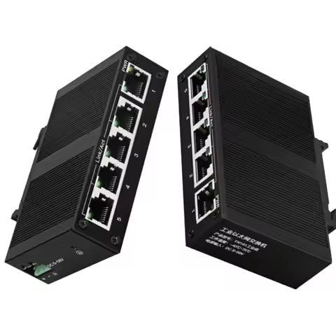 Splitter Extender Plug and Play RJ45 HUB 5-port industrial 100M switch Game Controller Adapter LAN E