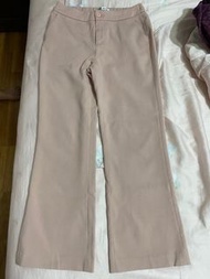 So nice 藕粉色西裝褲