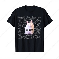 Meme 棉Pure FunnyMeme CODMen's  Huh MathCat T-ShirtCat?Huh      J5IJ