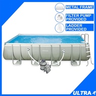 5.4M / 18ft INTEX 26356 Ultra Frame Swimming Pool XTR Rectangular Ultra Metal Frame Kolam Renang Bes