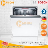 Bosch Series 6 Fully Integrated Built-in Dishwasher SMV6ZCX42E (Made in Europe)