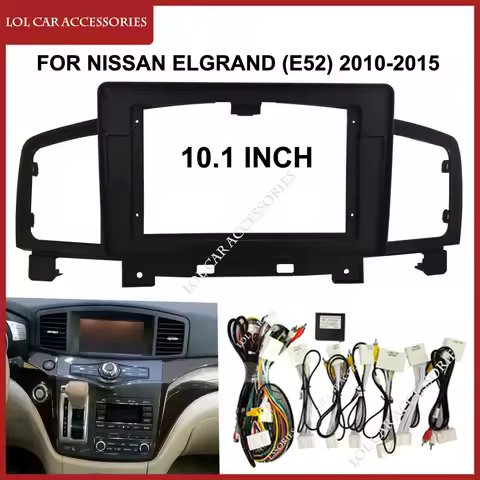 10.1 Inch For Nissan Elgrand (E52) 2010-2015 Car Radio Android Stereo MP5 Player Install Fascia Fram