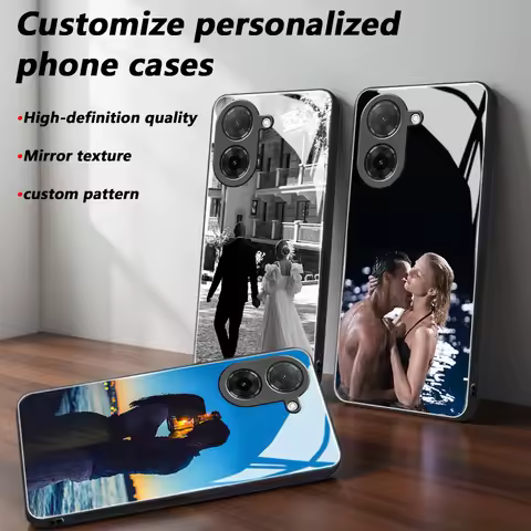 Custom Photo Mirror Glass Phone Case for Xiaomi Redmi A5/A4/A3/A2/A1/Pro/+/X/Redmi K80/k90 Pro